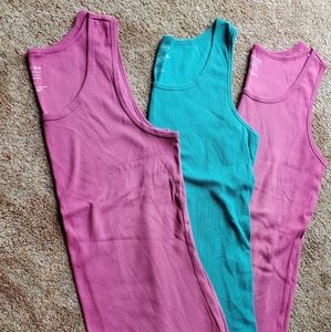 Lot of 3 Sonoma ribbed tank tops